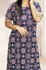 Elegant Cotton Mix Printed Kurti
