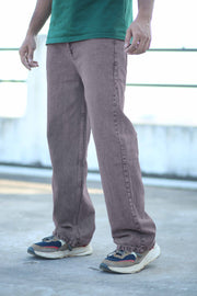 RawEdge Wide-Leg Denim Baggy Jeans