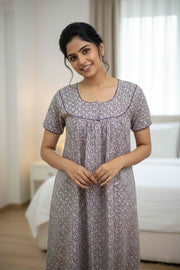 N Style Nighty – Printed Cotton