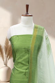 Sequin Thread Work Silk Churidar Material