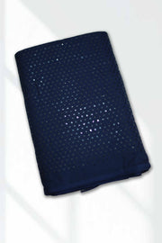 Cotton Hakoba Running Material – Sequins Work