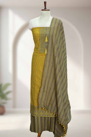 Cotton Churidar Material with Sequins & Thread Work
