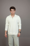 Collar Zipper Full Sleeve T-Shirt – Sleek & Stylish