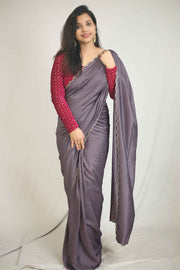 Ready-to-Wear Vichitra Saree – Effortless Elegance