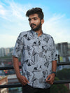 Printed Rayon Casual Kurta ( Casual Shirt Model )