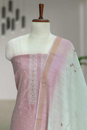 Silk Churidar Material – Butta Work & Mirror Pattern