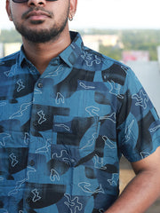 Men Regular Fit Rayon Printed Half Sleeve Casual Shirt - 349/-