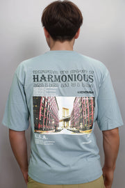 HOG & FOG Letter Print Five Sleeve T-Shirt