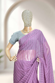 Fancy Chiffon Saree with Stone Work