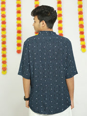 Printed Rayon Casual Kurta ( Casual Shirt Model )