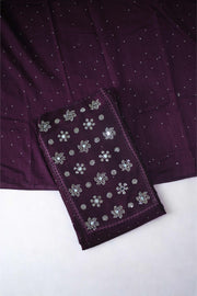 Silk Churidar Material – Stone with Mirror Work