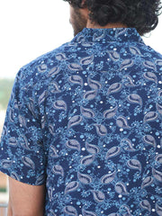 Men Regular Fit Rayon Printed Half Sleeve Casual Shirt