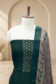 Mirror Elegance Vichithra Silk Churidar Material