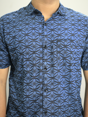 Men Regular Fit Rayon Printed Half Sleeve Casual Shirt