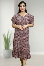 Chic Cotton Flared Top (NIGHT DRESS)