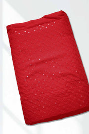 Cotton Hakoba Running Material – Sequins Work