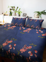 Alibaba Family Bedsheet with Pillow Cover - Cotton Mix & Floral Print - ₹550/-