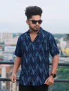 Men Regular Fit Rayon Printed Half Sleeve Casual Shirt