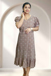 Printed Cotton Flared Top Nightdress