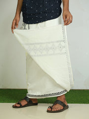 Men Printed Pure Cotton Tribal Dhoti - 249/-