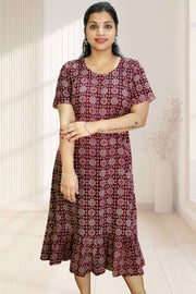 Elegant Cotton Mix Printed Kurti