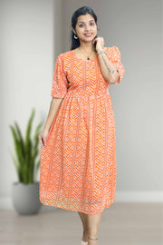 Printed Chiffon Feeding Top