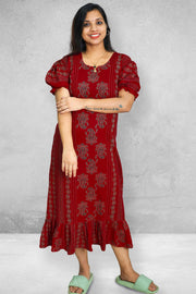 Printed Cotton  Nightdress