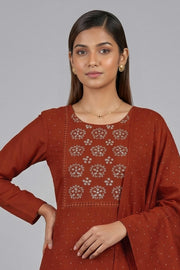 Silk Churidar Material – Stone with Mirror Work