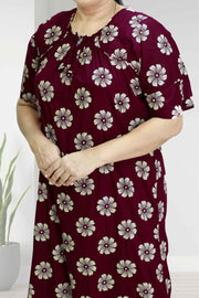 Flower & Floral Print Cotton Nighty