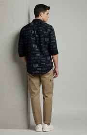 Harbour Men’s Rayon Printed Casual Shirt
