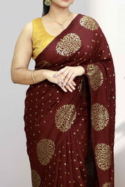 Fancy Saree-Stylish Butta Work