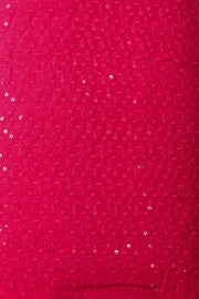 Cotton Hakoba Running Material – Sequins Work