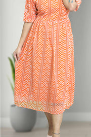 Printed Chiffon Feeding Top