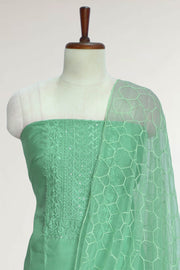 Silk Churidar Material – Sequins with Embroidery & Thread Work