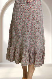 Printed Cotton Flared Top Nightdress