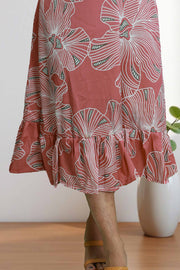 Printed Chiffon Night Dress