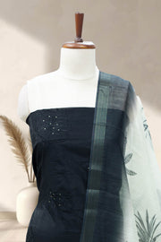 Sequin Thread Work Silk Churidar Material