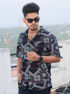 Men Regular Fit Rayon Printed Half Sleeve Casual Shirt