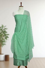 Silk Churidar Material – Sequins with Embroidery & Thread Work