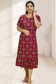 Elegant Cotton Mix Printed Kurti