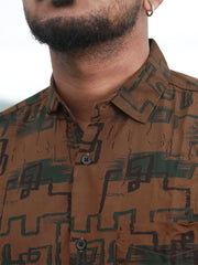 Men Regular Fit Rayon Printed Half Sleeve Casual Shirt - 349/-