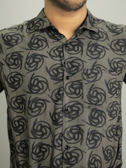 Men Regular Fit Rayon Printed Half Sleeve Casual Shirt