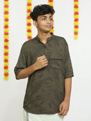 Printed Rayon Casual Kurta ( Casual Shirt Model )