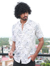 Men Regular Fit Rayon Printed Half Sleeve Casual Shirt