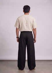 Men’s Korean Pleated Baggy Trousers