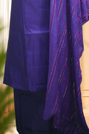 Silk Churidar Material – Golden Thread Work with Sequins