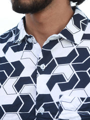 Men Regular Fit Rayon Printed Half Sleeve Casual Shirt