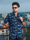 Men Regular Fit Rayon Printed Half Sleeve Casual Shirt