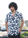 Men Regular Fit Rayon Printed Half Sleeve Casual Shirt