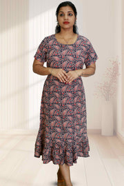 Elegant Cotton Mix Printed Kurti